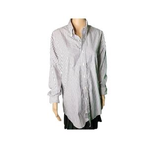 BLUE and White Striped Oxford Stafford